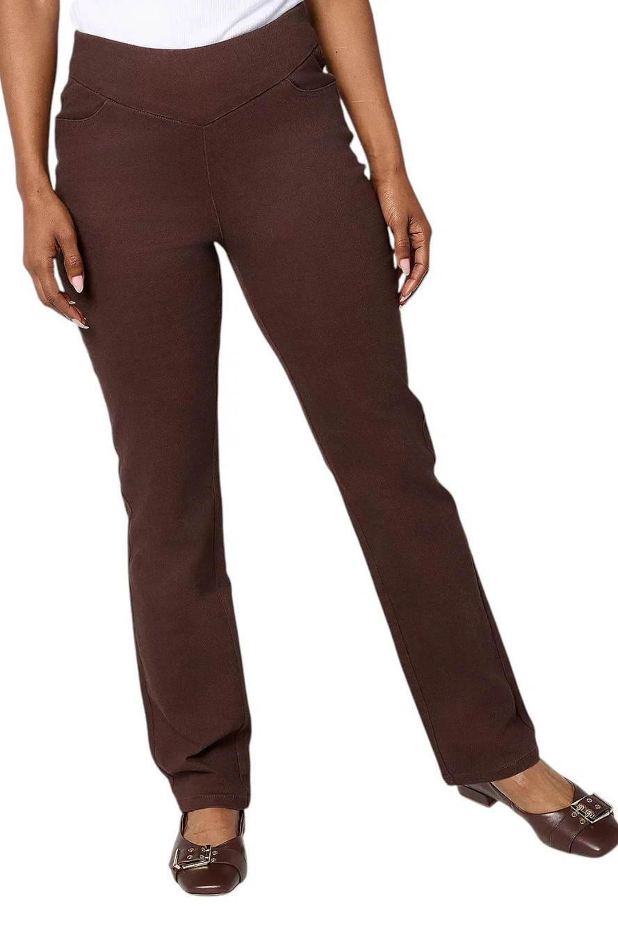 Brandis Dress Out Loud Women's De Novo Twill Straight Leg Java - Petite